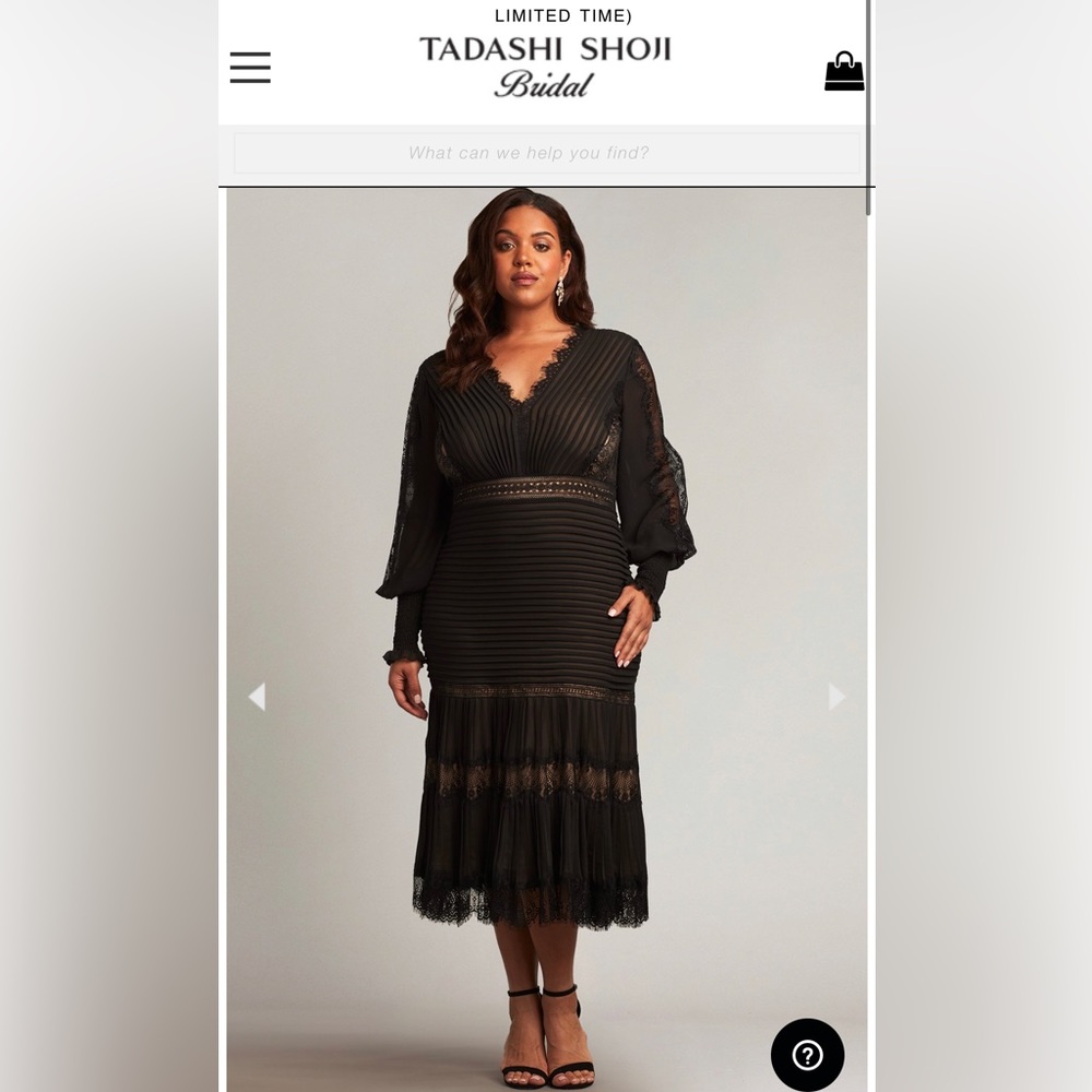 Tadashi Shoji Nyssa Bishop Sleeeve Dress